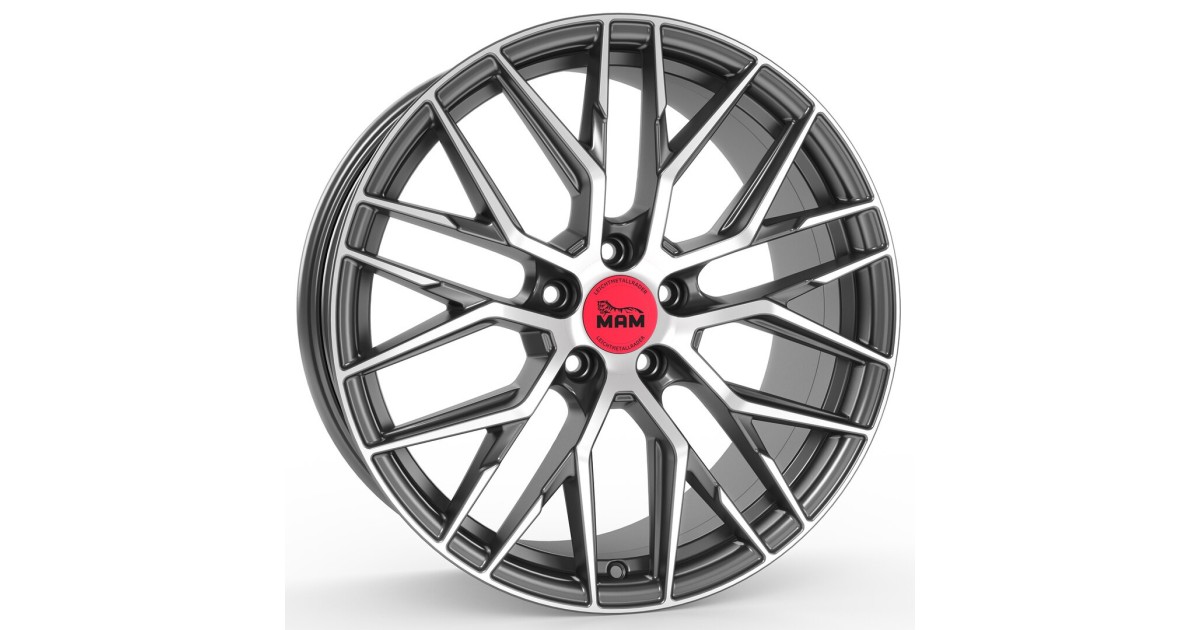 Jante ALU, MAM RS4 GUN METAL BRUSHED 8x18 5/108 ET45, Alésage 72.6