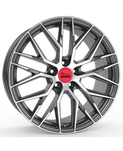 Jante ALU, MAM RS4 GUN METAL BRUSHED 8.5x20  5/112 ET45, Alésage 72.6