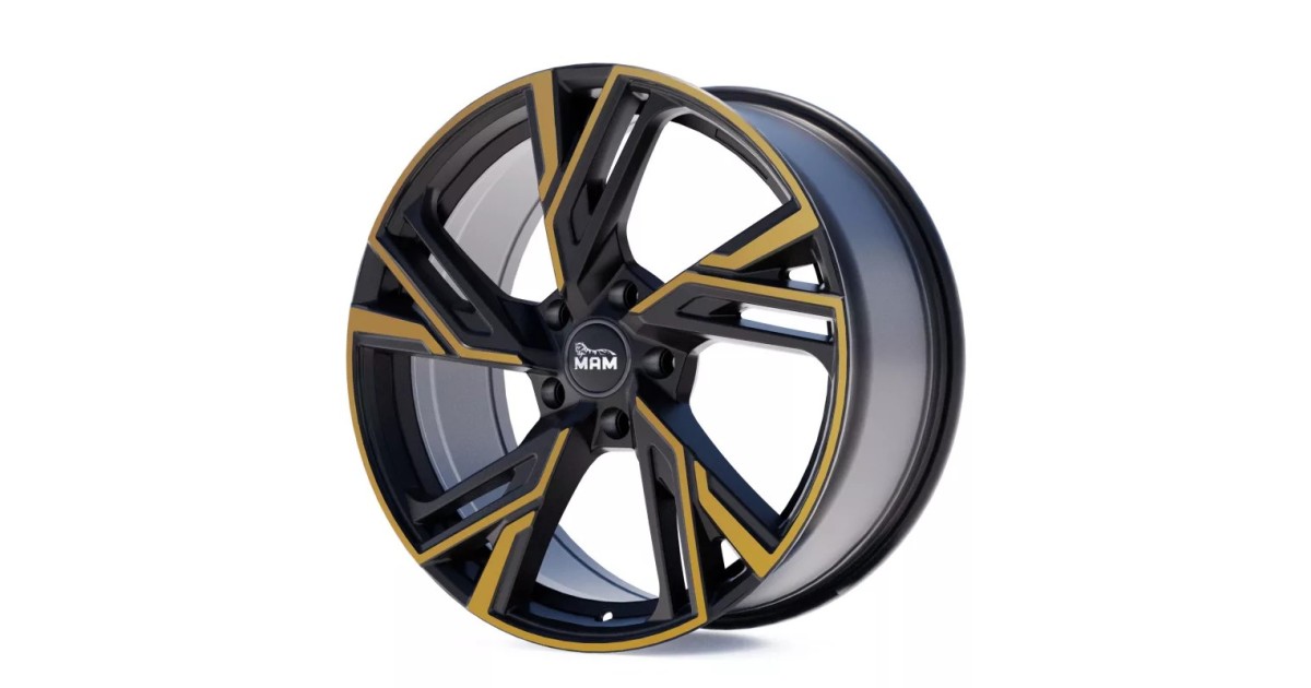 Jante ALU, MAM RS5 MATT BLACK FRONT COPPER 8.5x19 5/112 ET45, Alésage 72.6