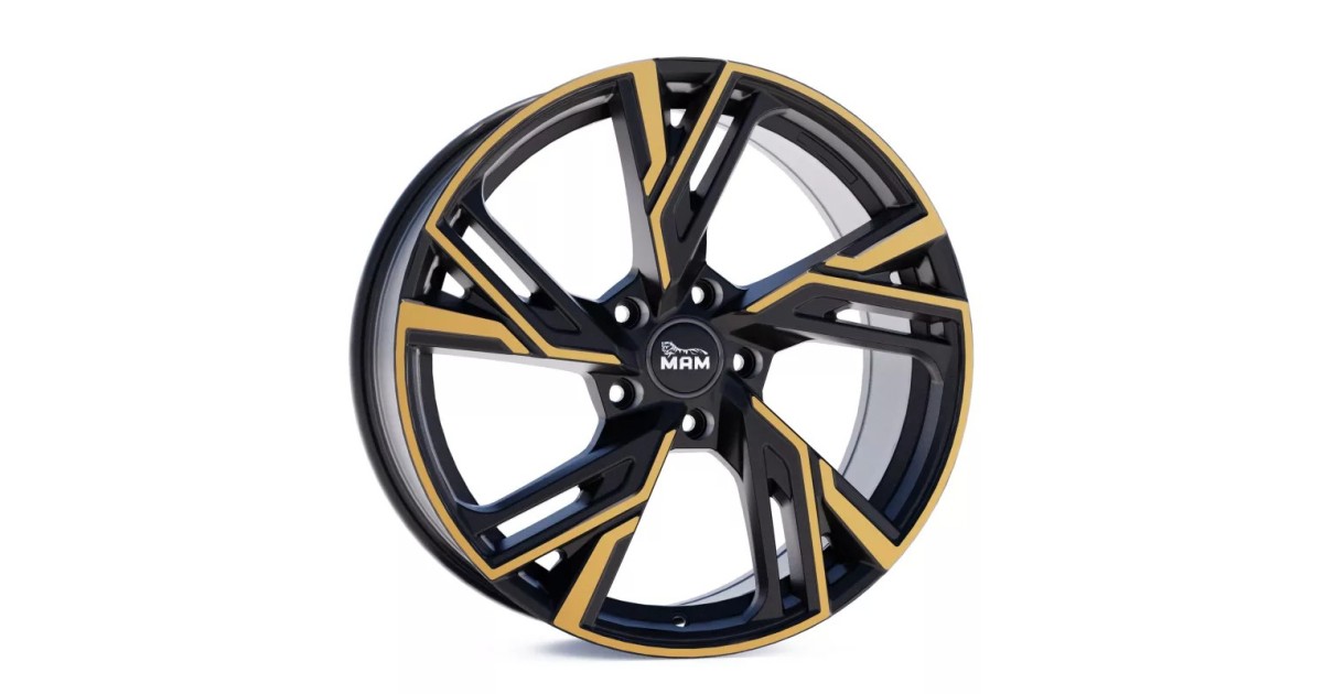 Jante ALU, MAM RS5 MATT BLACK FRONT COPPER 8.5x19 5/120 ET35, Alésage 72.6