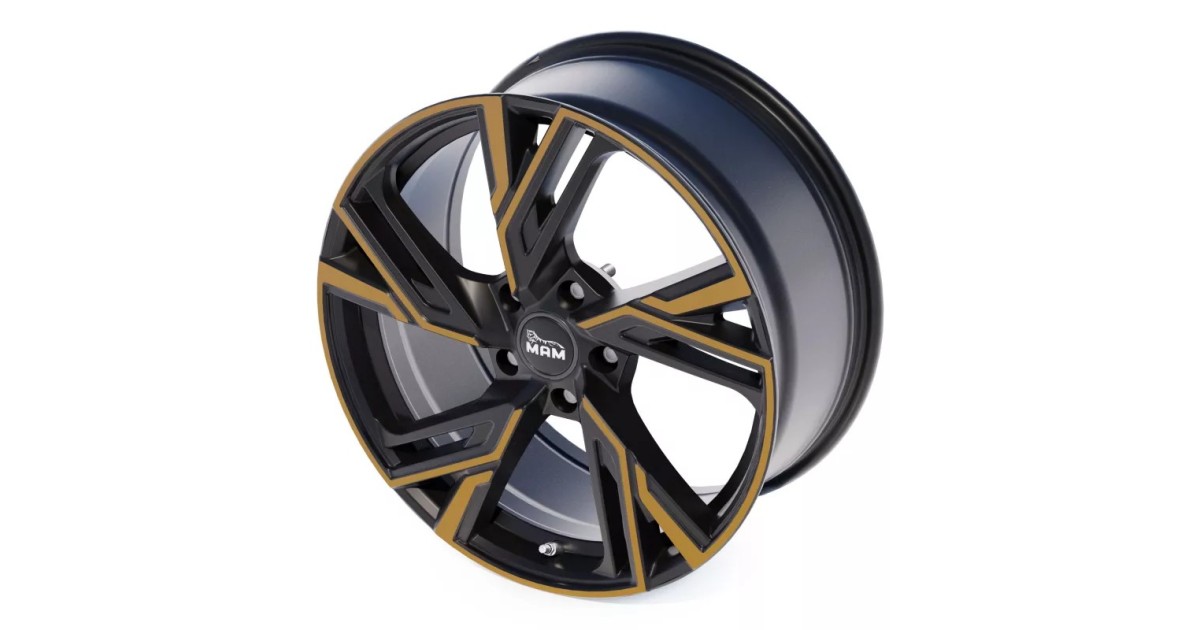 Jante ALU, MAM RS5 MATT BLACK FRONT COPPER 8.5x19 5/120 ET35, Alésage 72.6