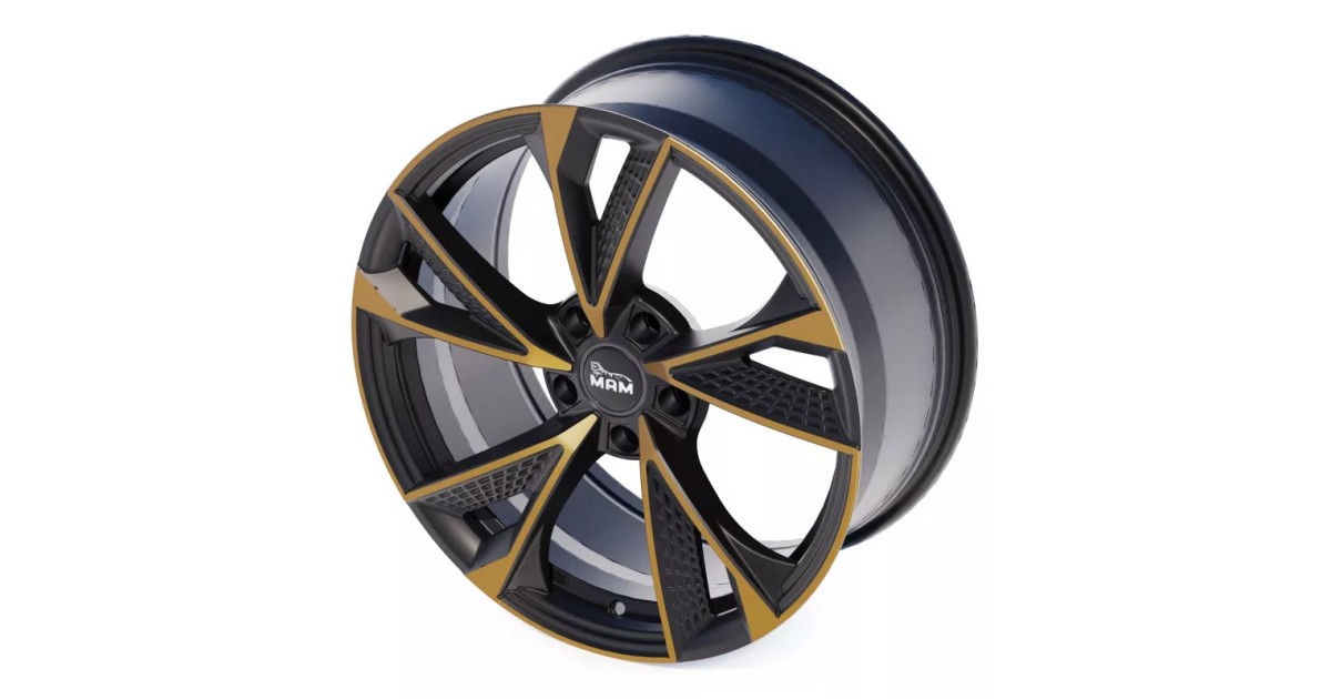 Jante ALU, MAM RS6 MATT BLACK FRONT COPPER 8x18 5/100 ET38, Alésage 63.4