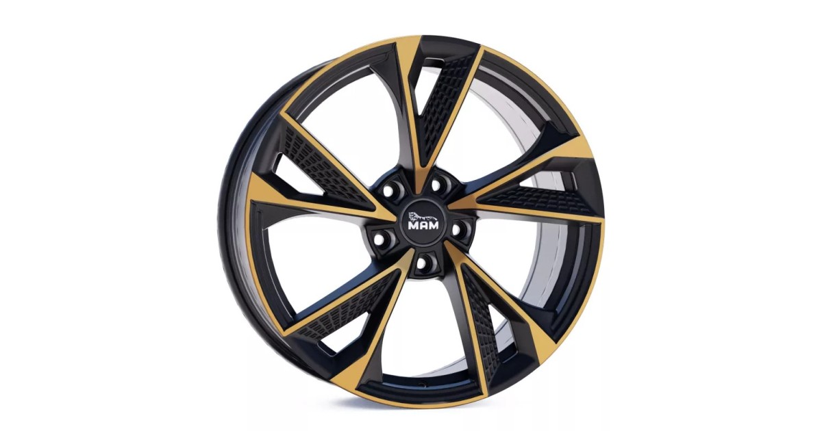 Jante ALU, MAM RS6 MATT BLACK FRONT COPPER 8x18 5/112 ET30, Alésage 66.6