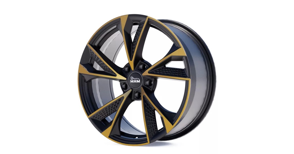 Jante ALU, MAM RS6 MATT BLACK FRONT COPPER 8x18 5/112 ET30, Alésage 66.6