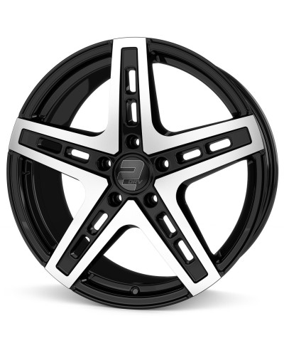 Jante ALU, Wheelworld - 2DRV WH38 SP+  Noir / Face polie , 9X20 5/112 ET35, Alésage 66.6
