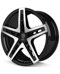 Jante ALU, Wheelworld - 2DRV WH38 SP+  Noir / Face polie , 9X20 5/112 ET35, Alésage 66.6