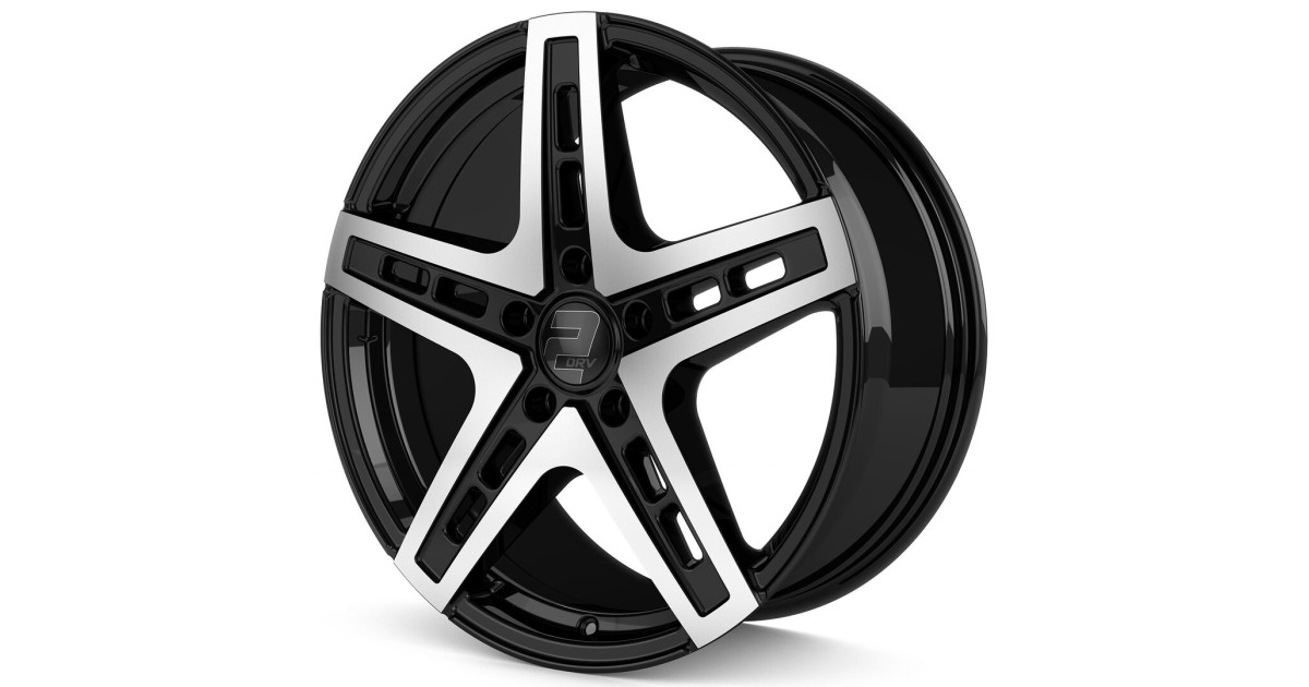 Jante ALU, Wheelworld - 2DRV WH38 SP+  Noir / Face polie, 9X20 5/120 ET42, Alésage 72.6