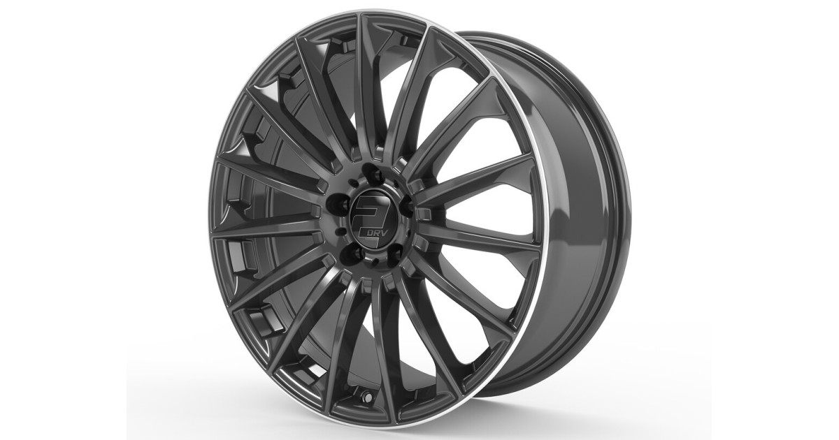 Jante ALU, Wheelworld - 2DRV WH39/DGM+-ML+  Anthracite foncé laqué / Bord poli , 8.5X19 5/112 ET45, Alésage 66.6