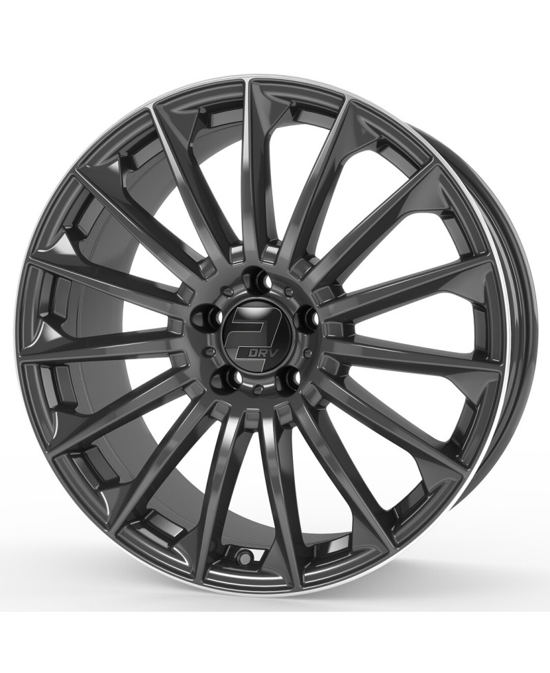 Jante ALU, Wheelworld - 2DRV WH39/DGM+-ML+  Anthracite foncé laqué / Bord poli , 9X20 5/112 ET42, Alésage 66.6