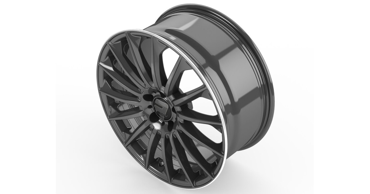 Jante ALU, Wheelworld - 2DRV WH39/DGM+-ML+  Anthracite foncé laqué / Bord poli , 9X20 5/112 ET42, Alésage 66.6