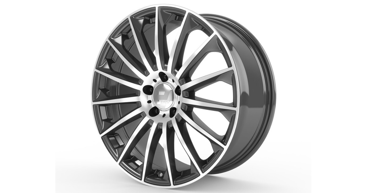 Jante ALU, Wheelworld - 2DRV WH39 DGMP+ Anthracite Foncé / Face polie, 8.5X19 5/112 ET35, Alésage 66.6