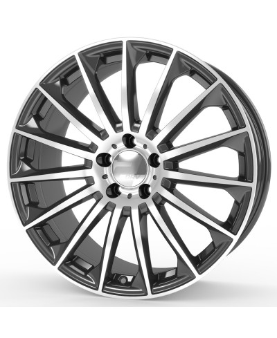 Jante ALU, Wheelworld - 2DRV  WH39 DGMP+ Anthracite Foncé / Face polie, 8.5X19 5/112 ET45, Alésage 66.6