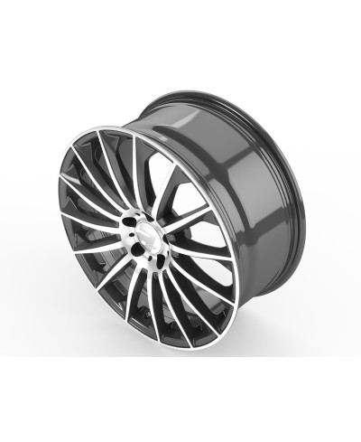 Jante ALU, Wheelworld - 2DRV  WH39 DGMP+ Anthracite Foncé / Face polie, 8.5X19 5/112 ET45, Alésage 66.6