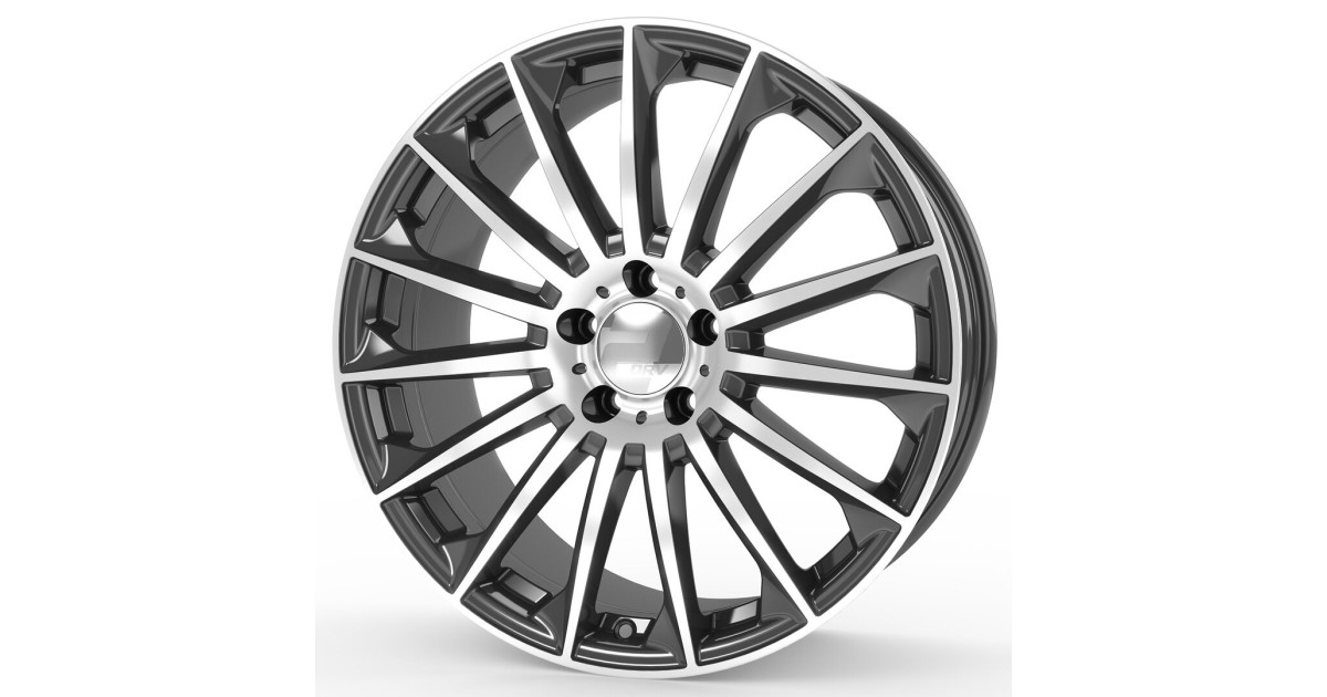 Jante ALU, Wheelworld - 2DRV WH39 DGMP+ Anthracite Foncé / Face polie, 8X18 5/112 ET40, Alésage 66.6