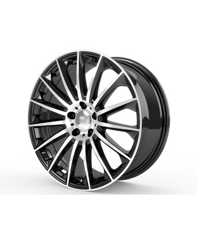 Jante ALU, Wheelworld - 2DRV WH39 SP+ Noir / Face polie, 8.5X19 5/112 ET35, Alésage 66.6