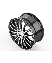 Jante ALU, Wheelworld - 2DRV WH39 SP+ Noir / Face polie, 8.5X19 5/112 ET35, Alésage 66.6