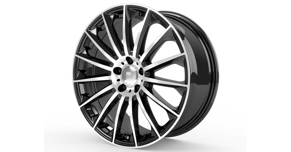 Jante ALU, Wheelworld - 2DRV WH39 SP+ Noir / Face polie , 8X18 5/112 ET48, Alésage 66.6