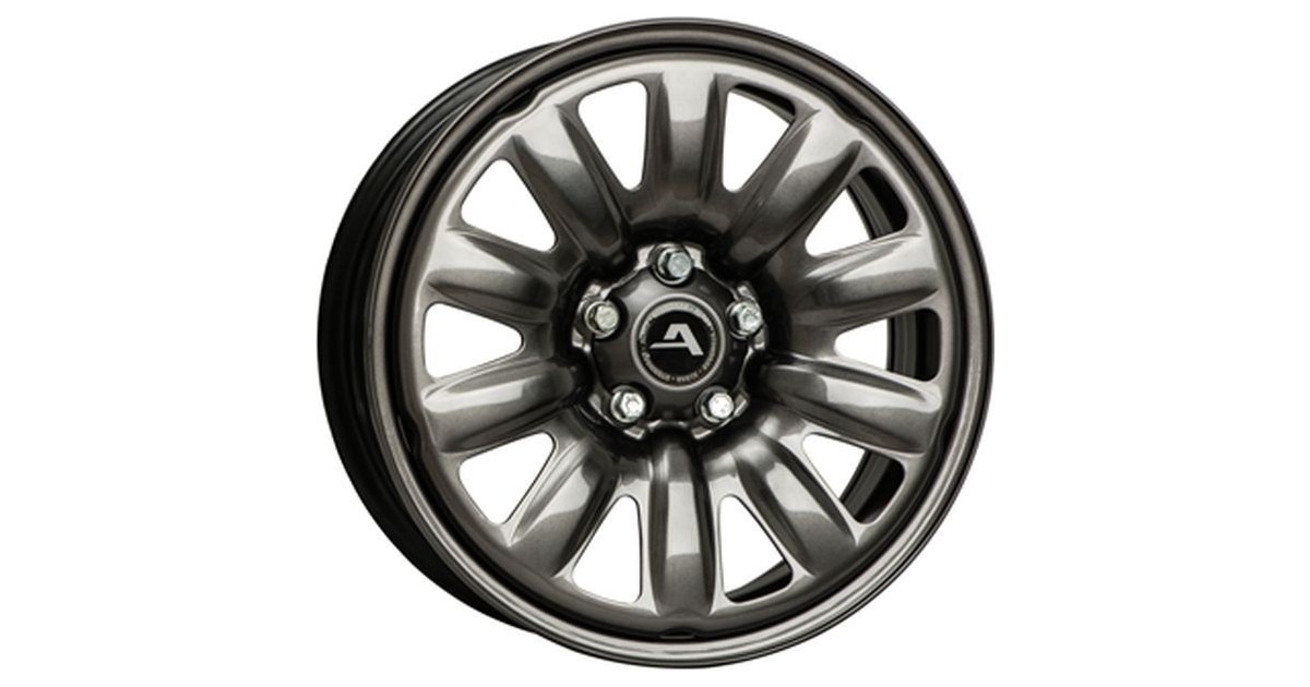 Jante Tole/Acier, Alcar 130310A Hybride Anthracite , 6X16 5/100 ET35, Alésage 57.1