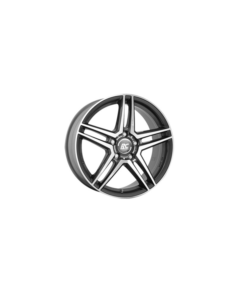 Jante ALU, RC-Design RCD17/HGVP/48,5 himalaya-grey front-poliert, 7X17 5/112 ET48.5, Alésage 66.60