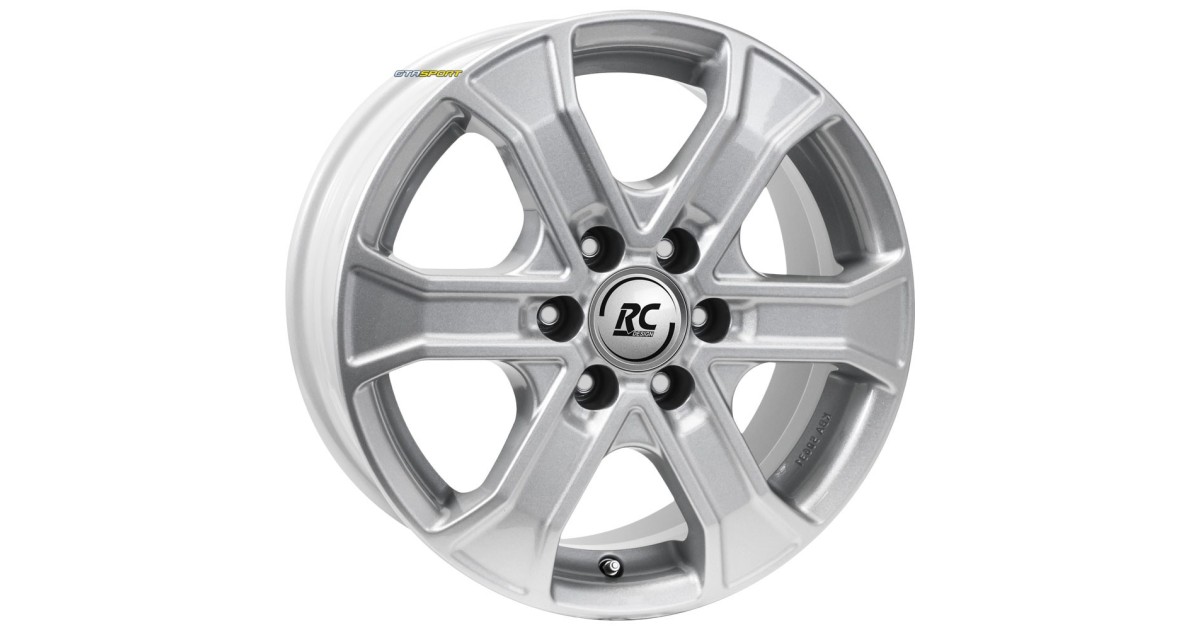 Jante Alu RC Design RC31 SILVER (KS) 7x16 6x120 ET45 , Alésage 74.6