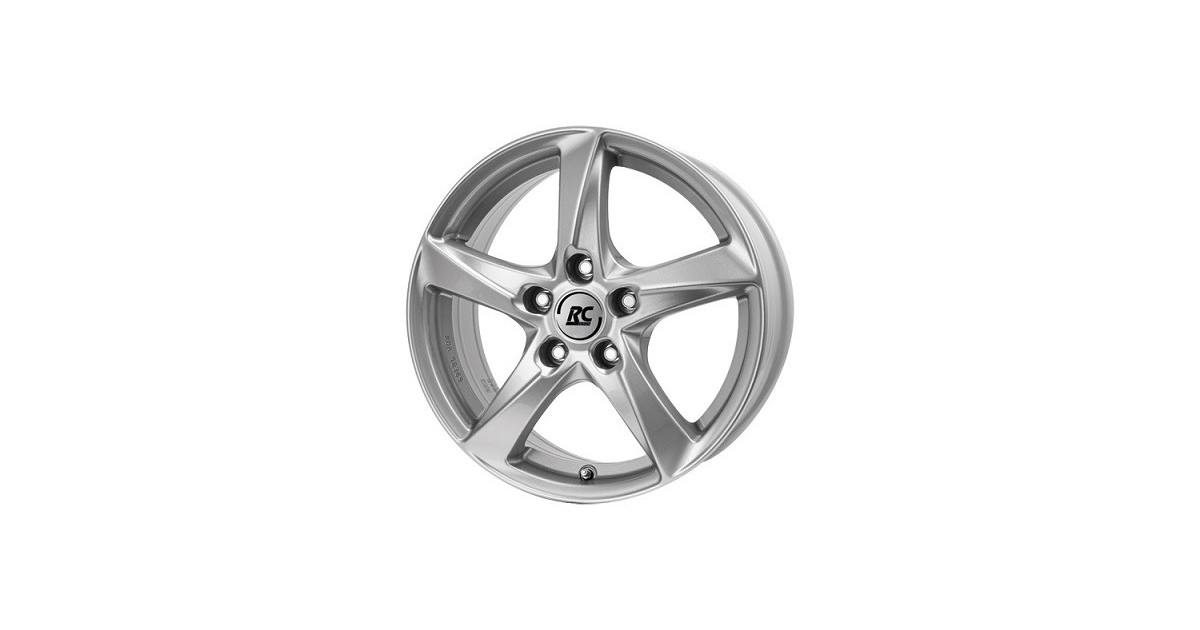 Jante ALU, RC-Design RC30T/KS/ET55 kristallsilber lackiert, 7X17 5/120 ET55, Alésage 65.10