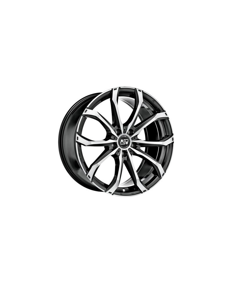 Jante ALU, MSW 48/GBFP/ET50 GLOSS BLACK FULL POLISHED, 10X21 5/130 ET50, Alésage 71.6