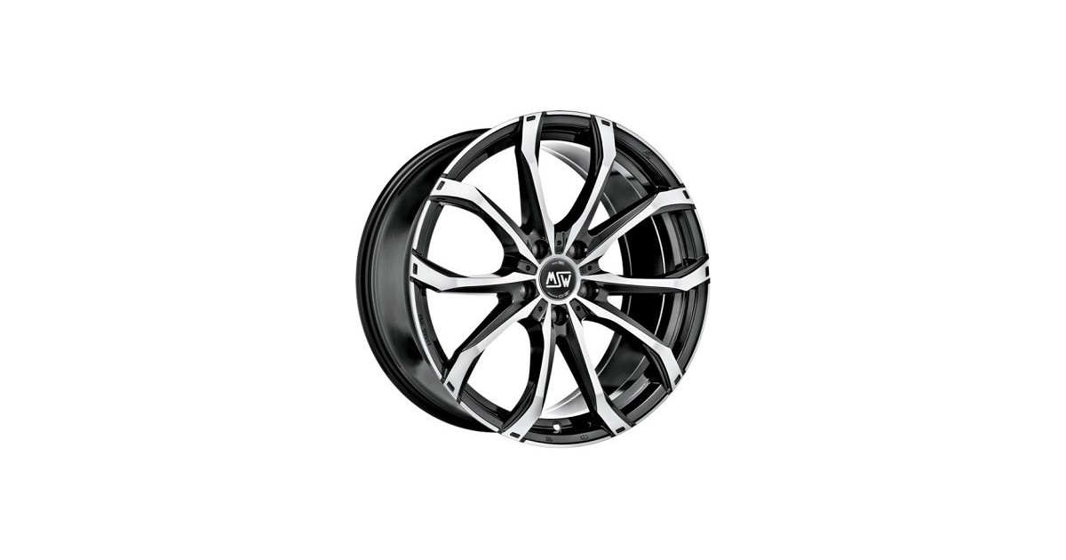 Jante ALU, MSW 48/GBFP/ET50 GLOSS BLACK FULL POLISHED, 10X21 5/130 ET50, Alésage 71.6
