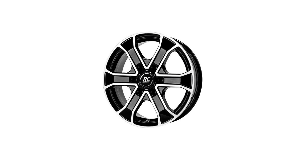 Jante ALU, RC-Design RC31/SGVP/ET35 schwarz front-poliert, 7X17 6/139.70 ET35, Alésage 106.1