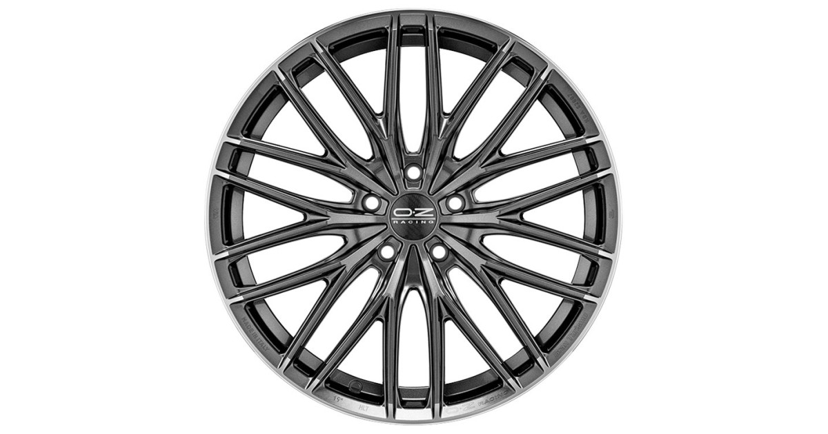 Jante ALU, OZ Gran Turismo HLT Star Graphite Diamond Lip, 8.5X20 5/112 ET20, Alésage 75