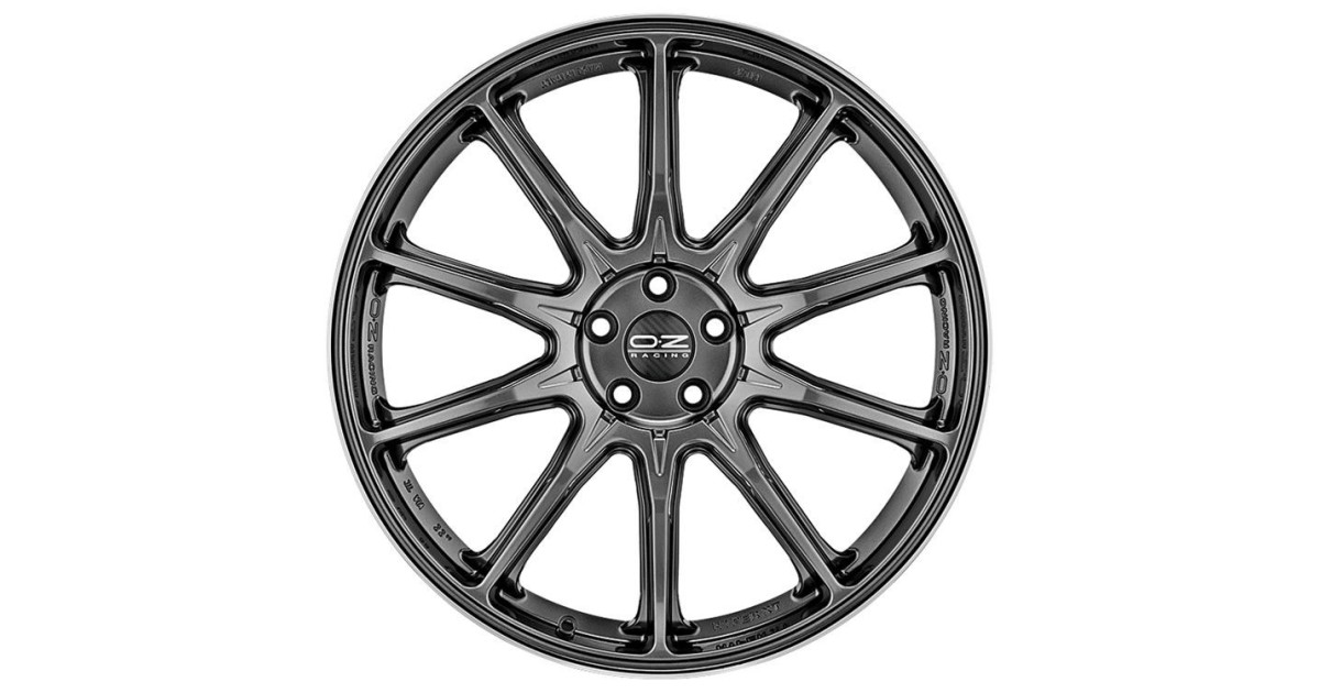 Jante ALU, OZ HYPER XT HLT STAR GRAPHITE DIAMOND LIP, 11.5X22 5/130 ET52, Alésage 71.56