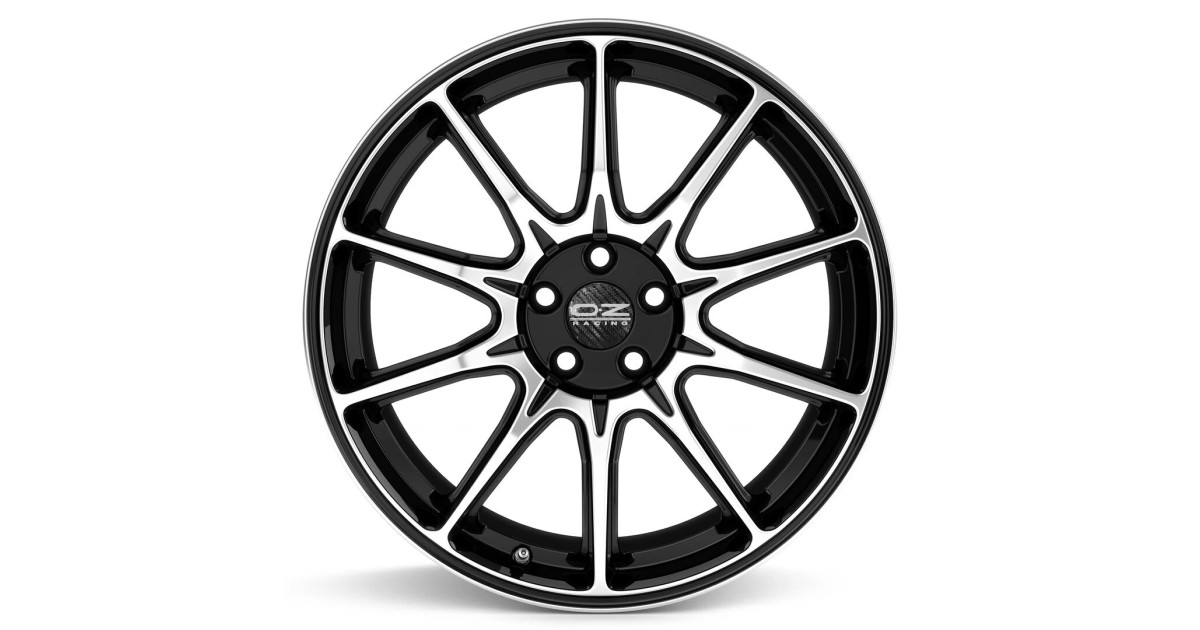 Jante ALU, OZ Hyper XT HLT Gloss Black Diamond Cut, 10X22 5/130 ET48, Alésage 71.56