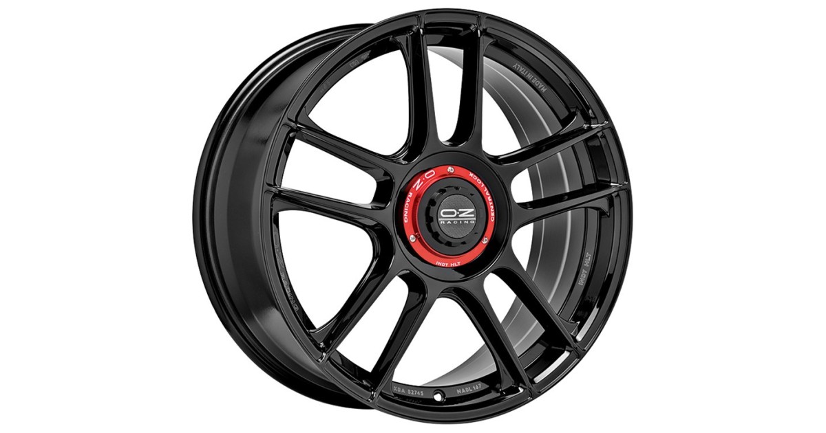 Jante ALU, OZ INDY HLT GLOSS BLACK, 8X18 5/112 ET35, Alésage 75