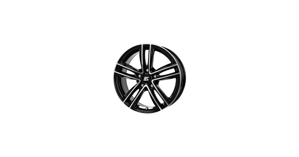Jante ALU, RC-Design RC27/SFP/ET22 schwarz front-poliert, 7X18 5/112 ET22, Alésage 66.70