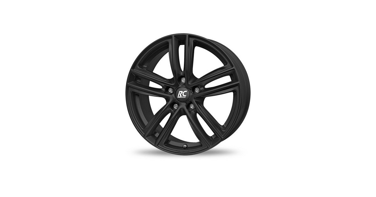 Jante ALU, RC-Design RC27/SKM/ET22 schwarz-matt lackiert, 7X18 5/112 ET22, Alésage 66.70