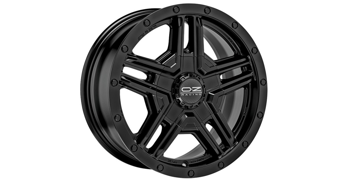 Jante ALU,  OZ RALLY ADVENTURE MATT BLACK, 8X17 5/160 ET45, Alésage 65.06