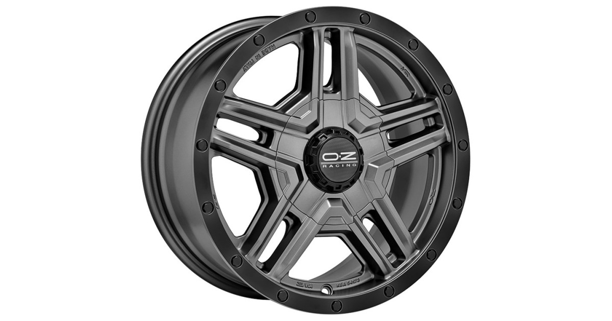 Jante ALU, OZ RALLY ADVENTURE MATT GRAPHITE BLACK LIP, 8X17 5/120 ET35, Alésage 65.06