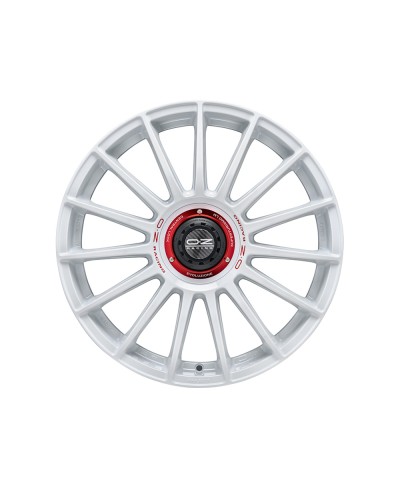 Jante ALU, OZ SUPERTURISMO WRC RACE WHITE RED LETTERING, 7X16 4/108 ET16, Alésage 65.06