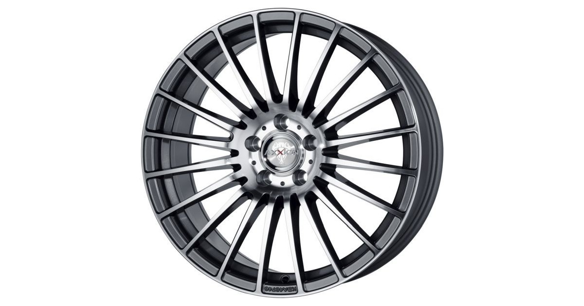 Jante ALU  AXXION AX5 Excess Gris daytona , face polie, 8.5X19 5/112 ET45, Alésage 72.6