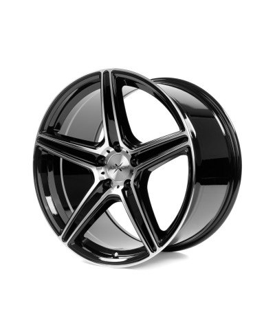 Jante ALU Axxion AX7 Noir, Face polie , 9X20 5/112 ET20, Alésage 72.60