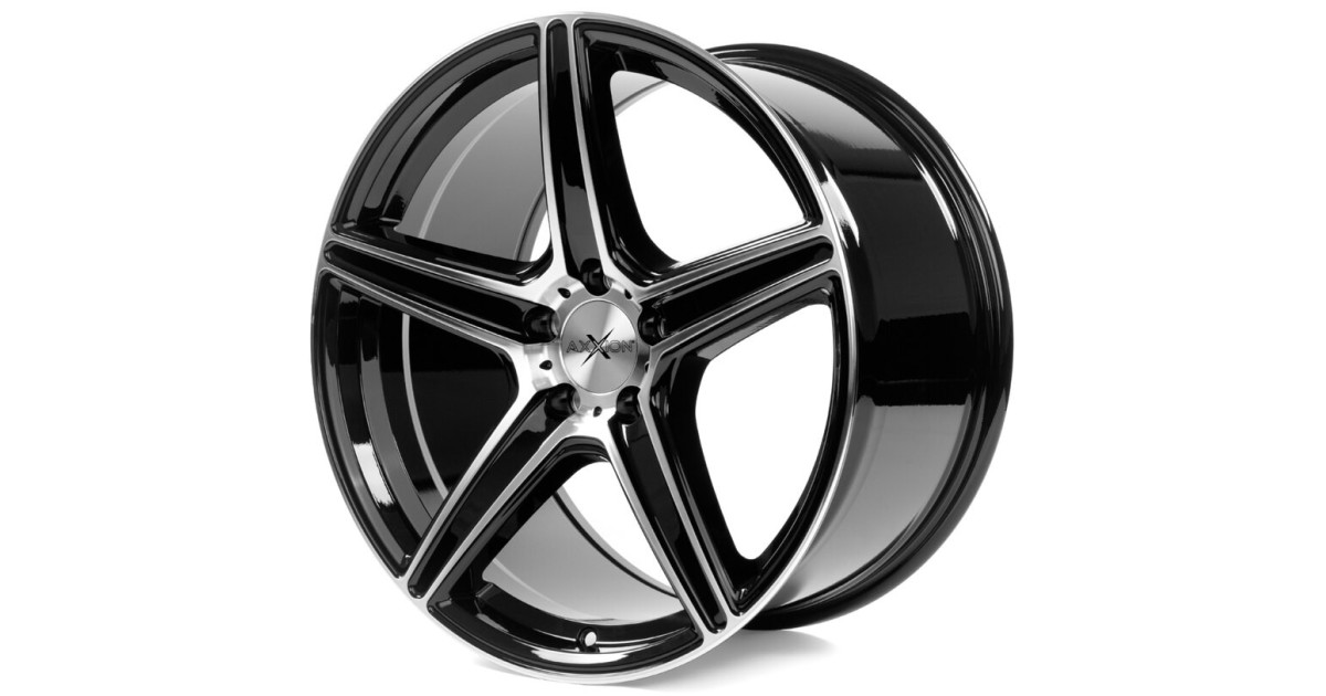 Jante ALU Axxion AX7 Noir, Face polie , 9X19 5/112 ET35, Alésage 72.60