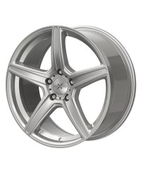 Jante ALU AXXION AX7 solid titanium argent laqué mat, 9X20 5/112 ET45, Alésage 72.60
