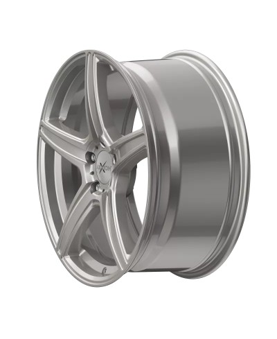 Jante ALU AXXION AX7 solid titanium argent laqué mat, 9X20 5/112 ET45, Alésage 72.60