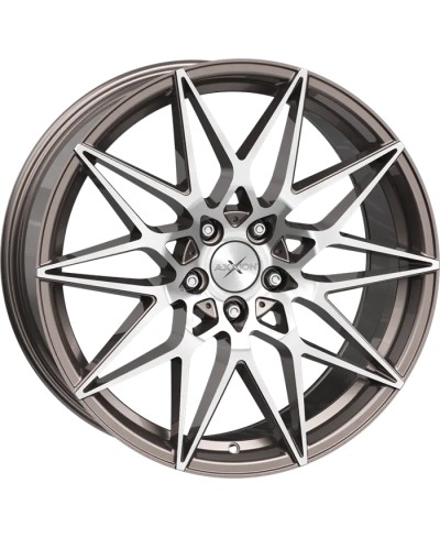 Jante ALU Axxion AX9 PGP+ platine gris poli brillant, 8.50X19 5/112 ET45, Alésage 66.60