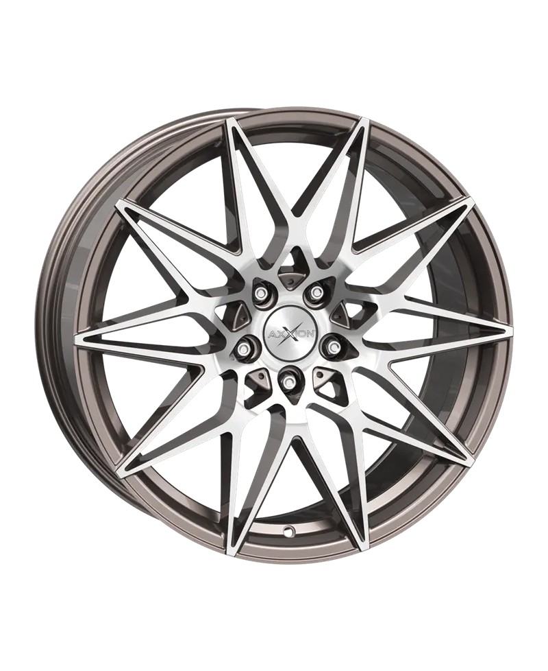 Jante ALU Axxion AX9 PGP+ platine gris poli brillant, 8.50X19 5/112 ET45, Alésage 66.60