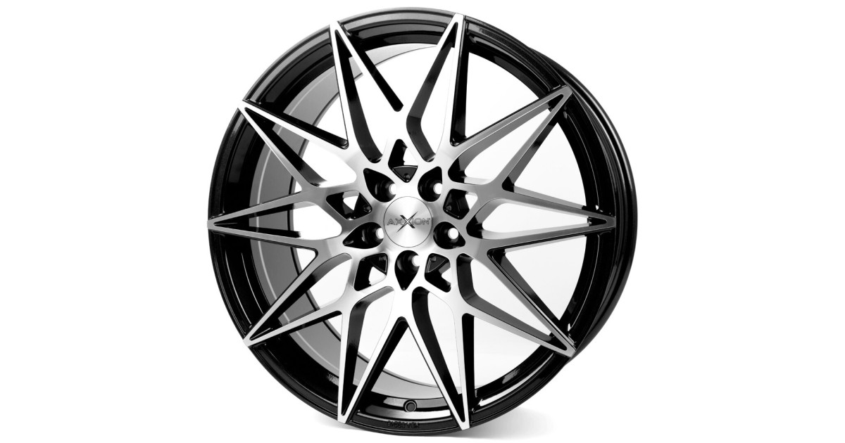 Jante ALU Axxion AX9 SP+  Noir, Face polie, 8.5X19 5/114.3 ET45, Alésage 72.60