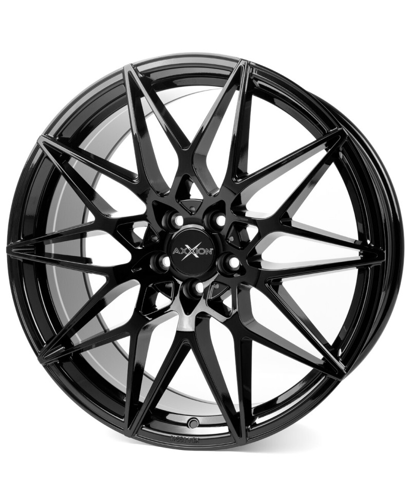 Jante ALU Axxion AX9 SW+ ,Noir brillant, 8.50X19 5/120 ET35, Alésage 72.60