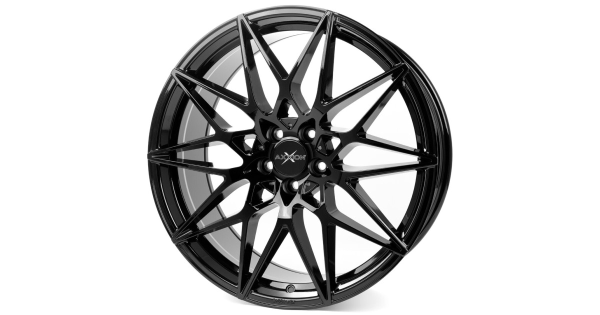 Jante ALU Axxion AX9 SW+ ,Noir brillant, 9X20 5/114.3 ET40, Alésage 72.90