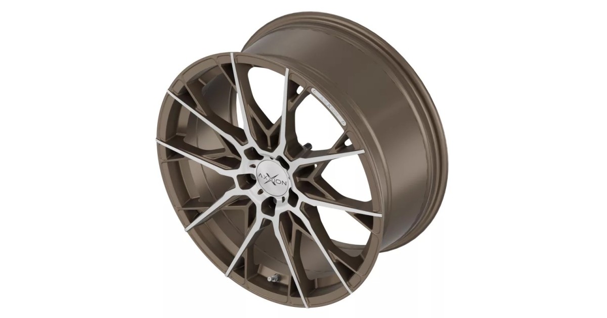 Jante ALU AXXION X1 Bronze laqué mat ,Face polie , 8.5X19 5/112 ET35, Alésage 72.60