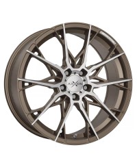 Jante ALU  AXXION X1 Bronze laqué mat ,Face polie , 8.5X19 5/112 ET45, Alésage 72.60