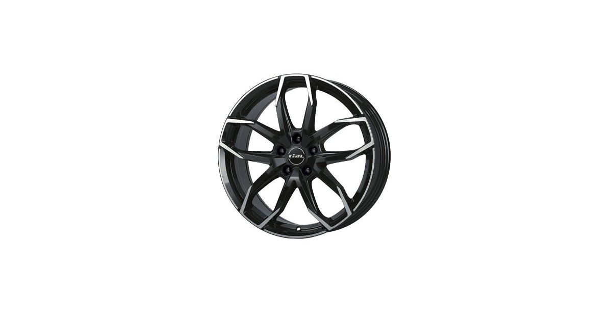 Jante ALU, Rial LUC/SWFP/ET45 diamant-schwarz frontpoliert, 6.50X17 4/100 ET45, Alésage 63.4